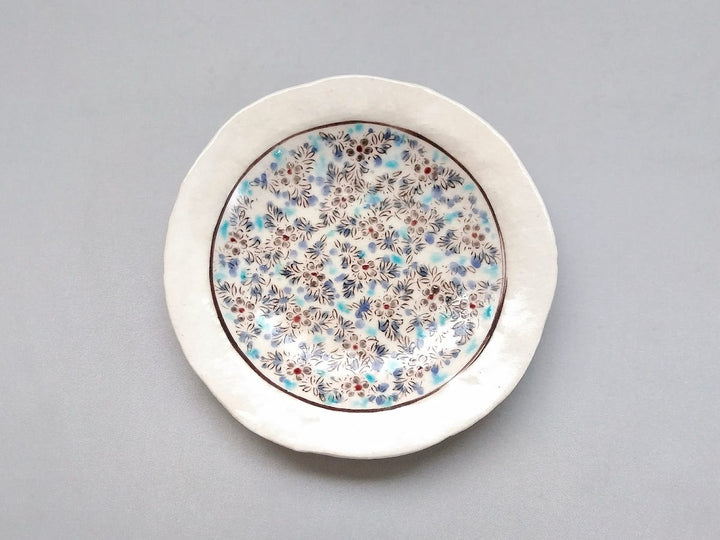 Colored calico 5-Sun Plate - Crafted By Masaaki Hibino