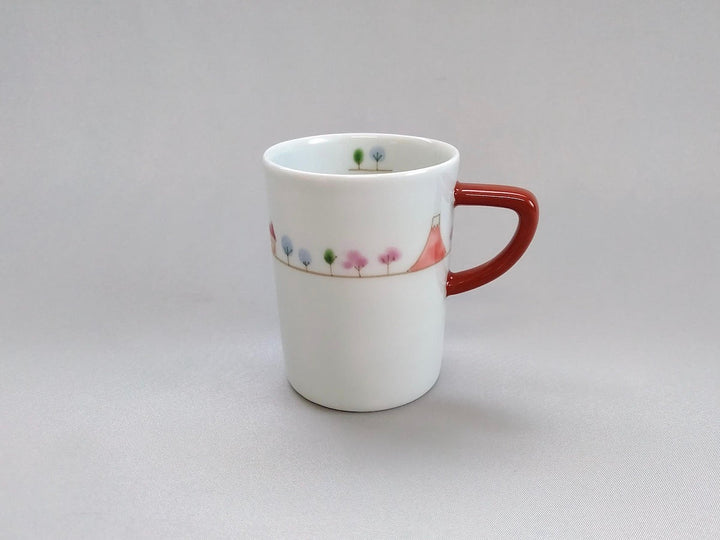 Sanpo JAPAN drum Mug S Red - Crafted By Ippo Kiln