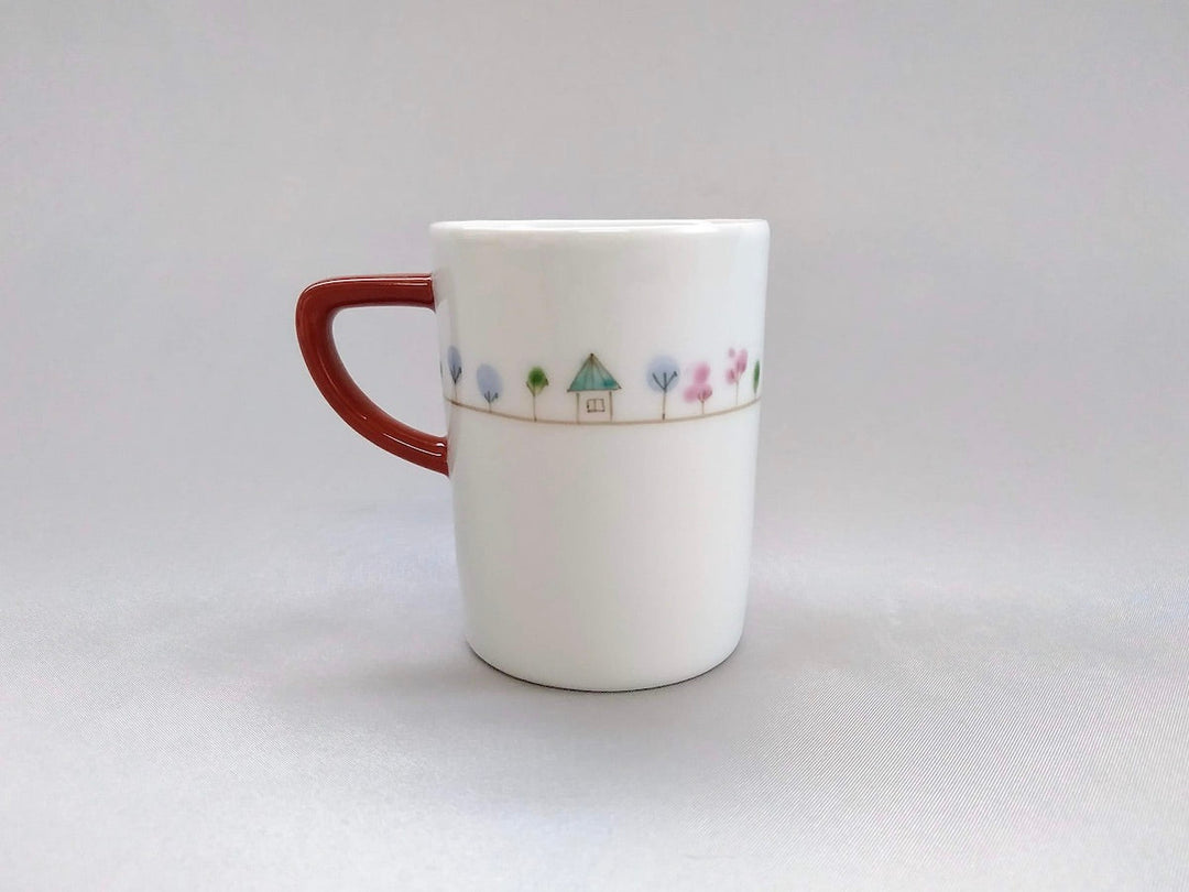 Sanpo JAPAN drum Mug S Red - Crafted By Ippo Kiln