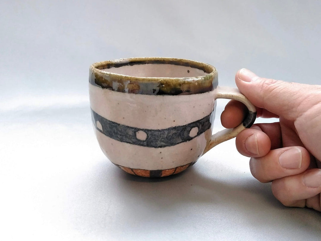 Iron belt dot Round Mug - Crafted By Masashi Sato