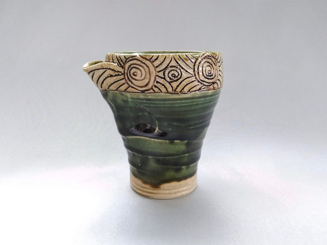 Oribe Kirin Patterned Pottery - Crafted By Shinji Akane