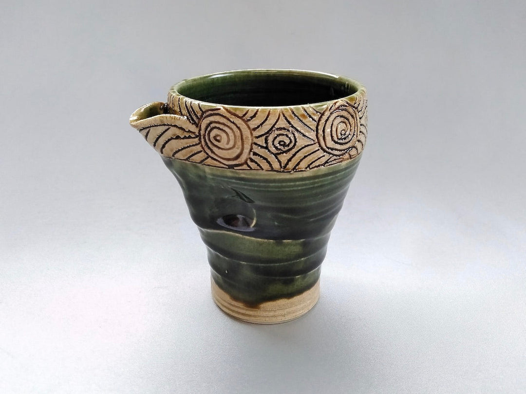 Oribe Kirin Patterned Pottery - Crafted By Shinji Akane