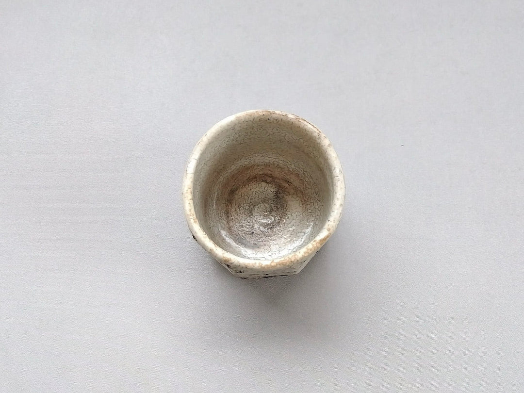 White Slip Sake Cup - Crafted By Mikiyo Nakagawa