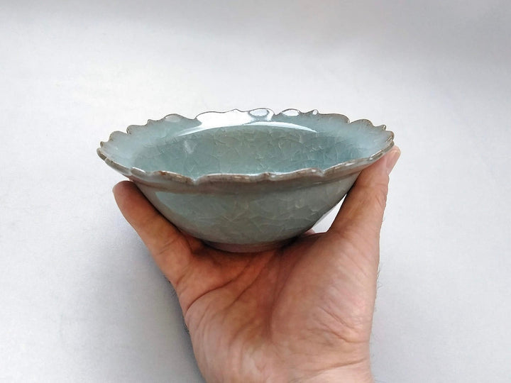 Blue Porcelain Flower Pot - Crafted By Taku Kiyama