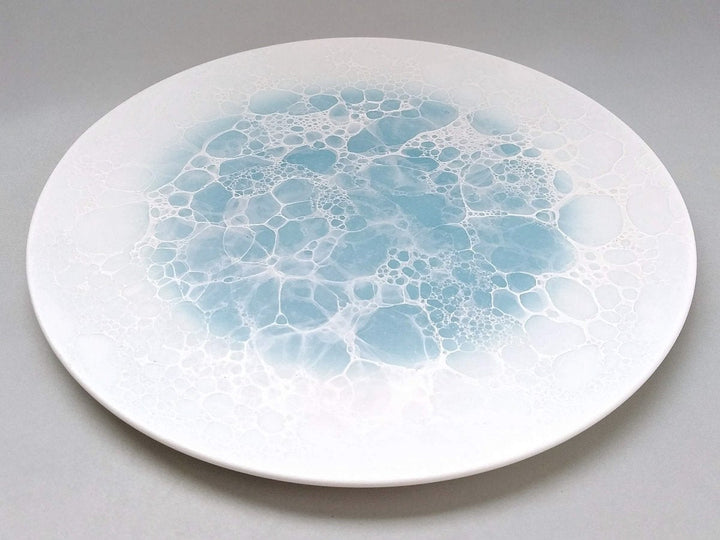 Foam Round Plate 26cm Blue - Crafted By Yamahira Kiln