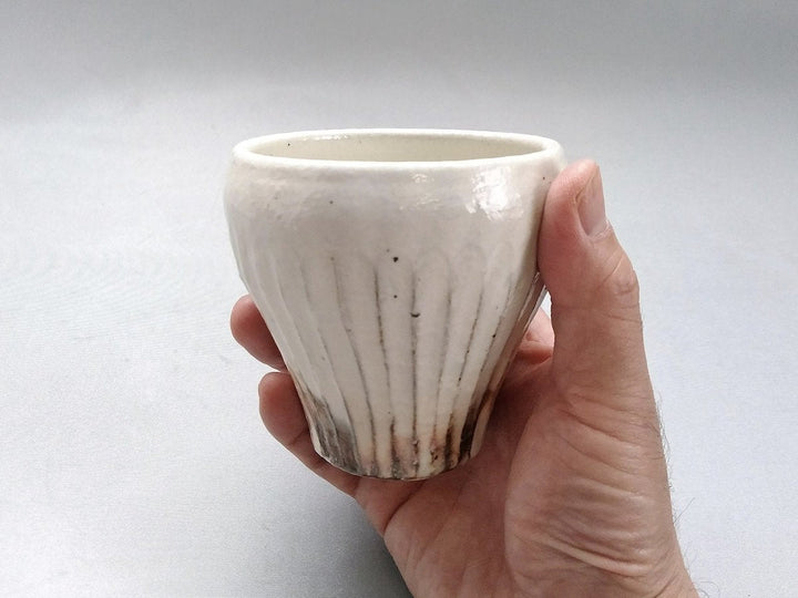 Iron scatteRed line Carving free Cup Large - Crafted By Furutani Pottery