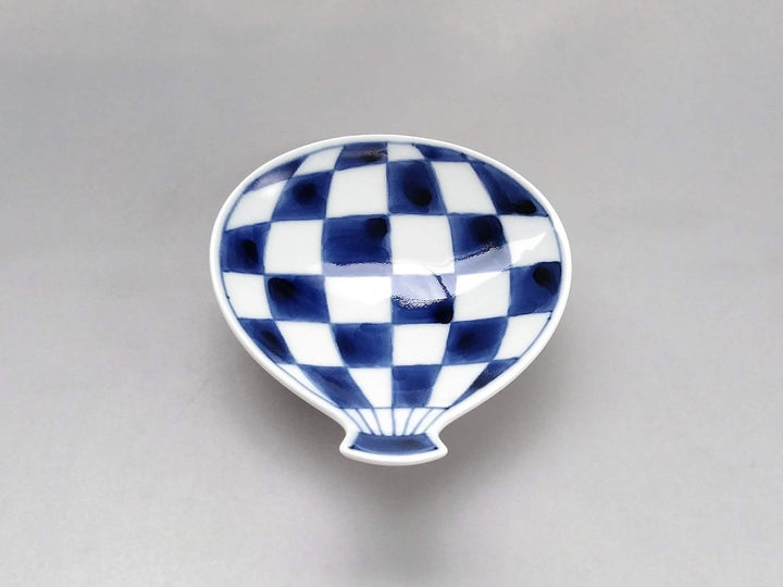 Balloon Ichimatsu Sake Bottle Plate - Crafted By Tamori Pottery