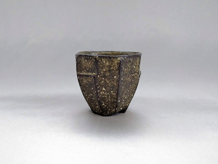 Ash Glazed Faceted Sake Cup - Crafted By Tatsuo Otomo