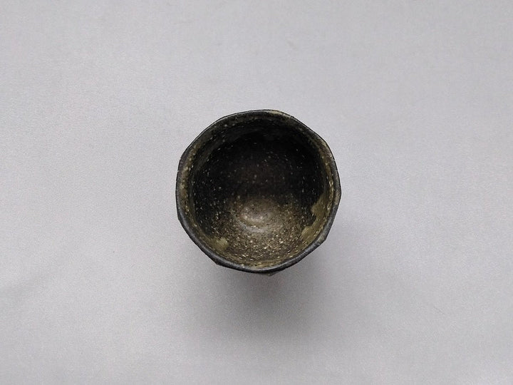 Ash Glazed Faceted Sake Cup - Crafted By Tatsuo Otomo