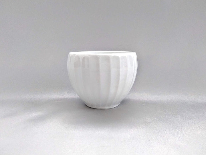 White Porcelain bamboo foRest Carved Round Cup - Crafted By Issin Kiln