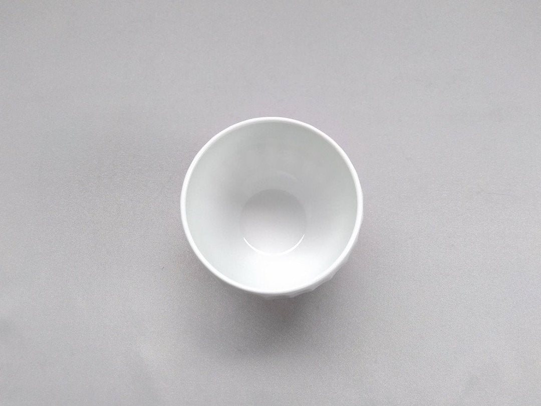 White Porcelain bamboo foRest Carved Round Cup - Crafted By Issin Kiln