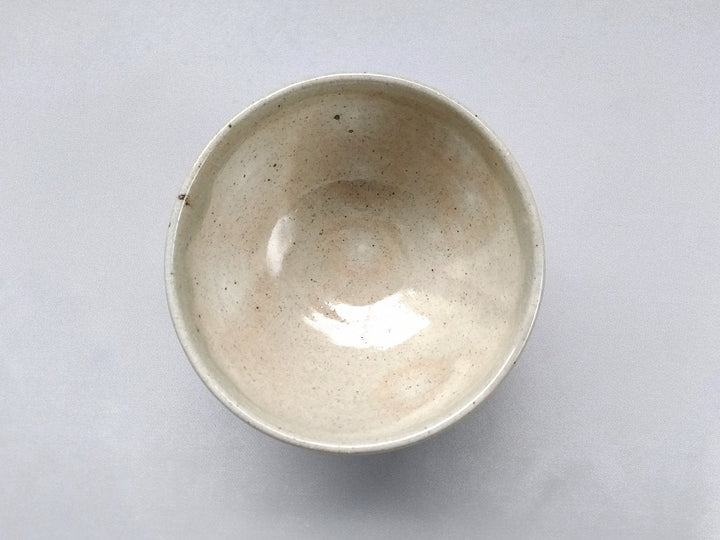 Large White Slip Rice Bowl - Crafted By Junichi Mashiko