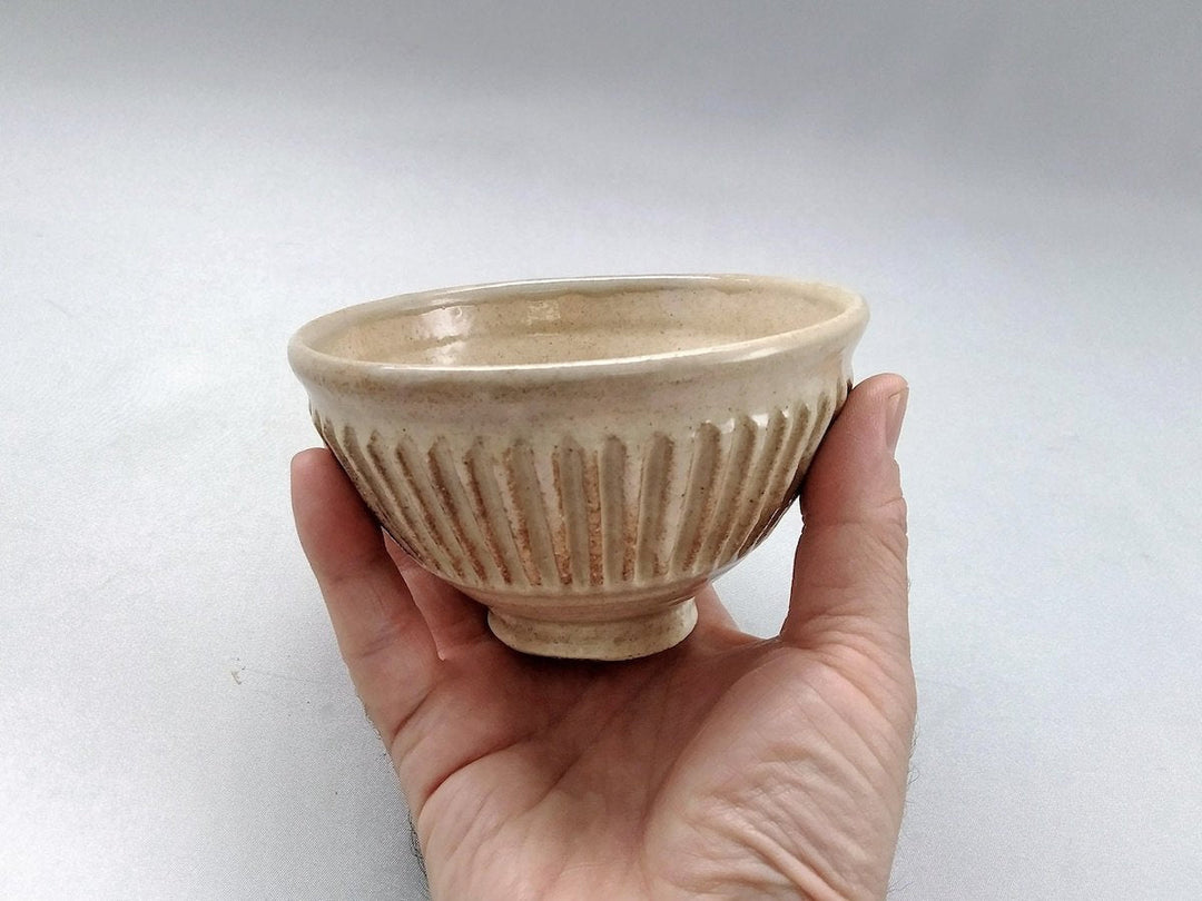 Small White Slip Rice Bowl - Crafted By Junichi Mashiko