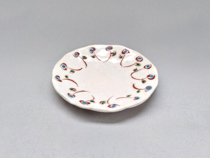 Colored dotted Flower Small Plate turkey - Crafted By Hiroshi Haisawa