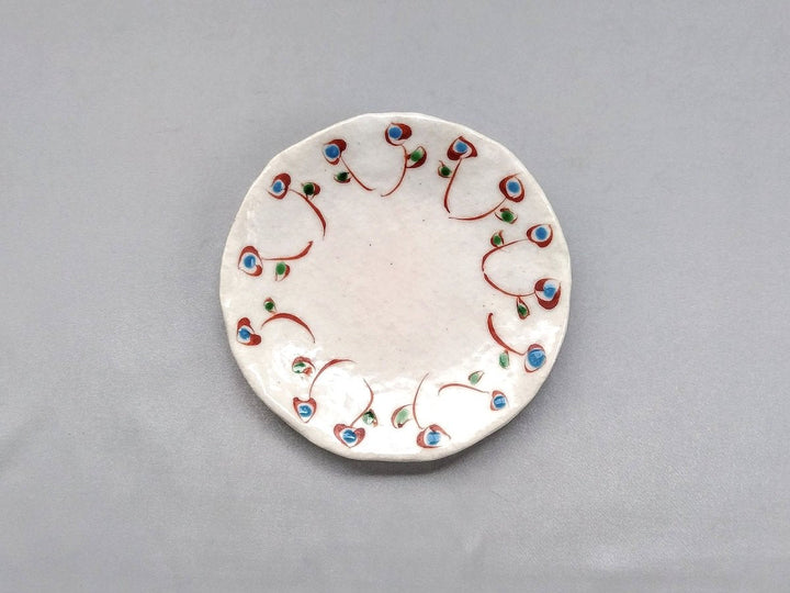 Colored dotted Flower Small Plate turkey - Crafted By Hiroshi Haisawa