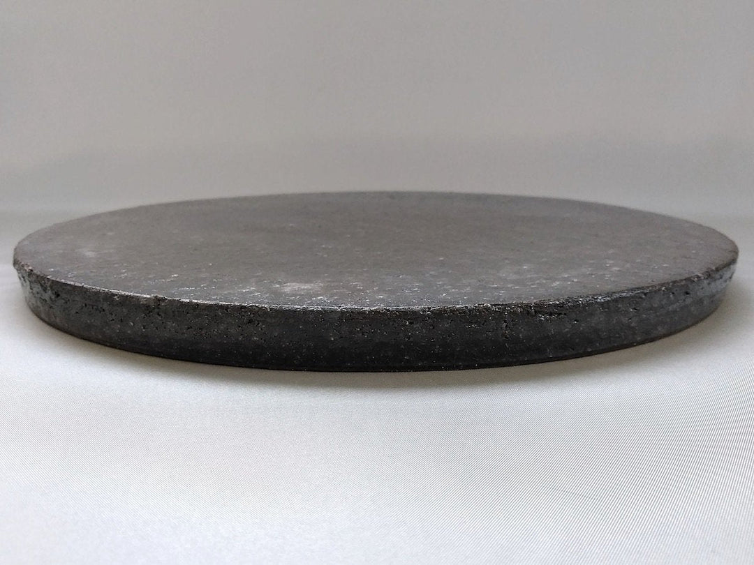 Black karagi Round Plate size - Crafted By Masahiro Kumagai