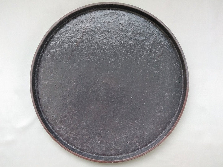 Black karagi Round Plate size - Crafted By Masahiro Kumagai