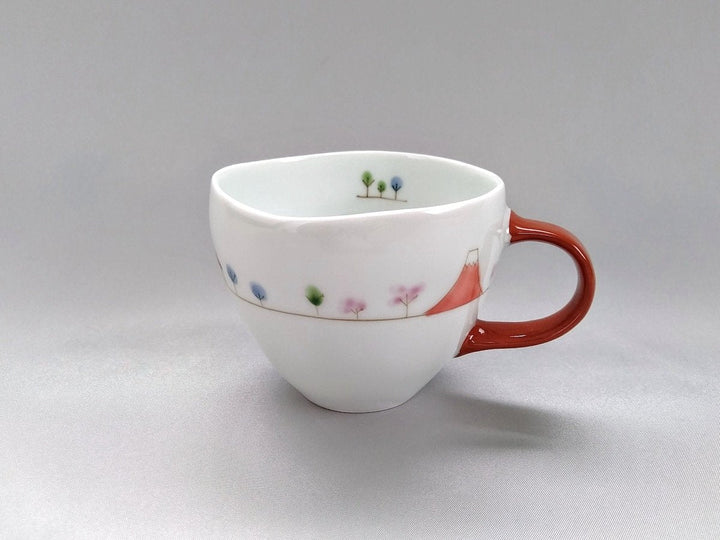 Sanpo JAPAN Round Mug Red - Crafted By Ippo Kiln