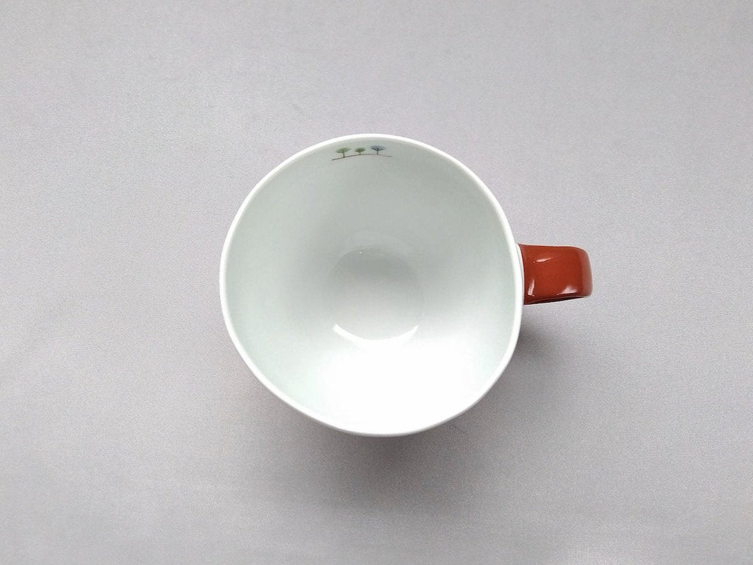 Sanpo JAPAN Round Mug Red - Crafted By Ippo Kiln