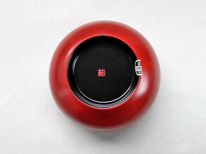 WAshing machine compatible nesting Bowl size vermilion - Crafted By Matsuya Lacquerware