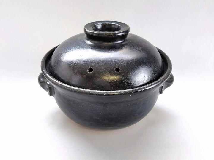 Black Glazed 2-Pot Pot - Crafted By Anraku kiln