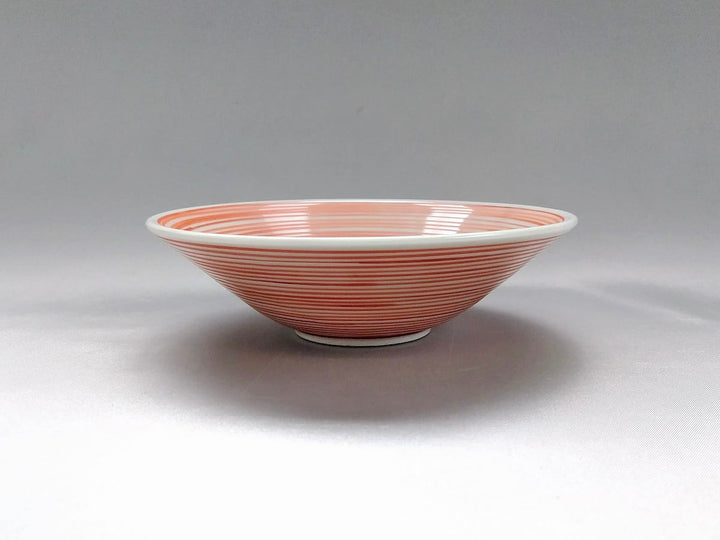 Underglazed Nishiki Komasuji 5-Sun Shallow Bowl - Crafted By Renji Nakagaki