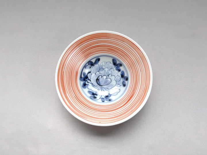 Underglazed Nishiki Komasuji 5-Sun Shallow Bowl - Crafted By Renji Nakagaki