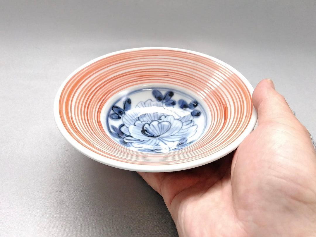 Underglazed Nishiki Komasuji 5-Sun Shallow Bowl - Crafted By Renji Nakagaki