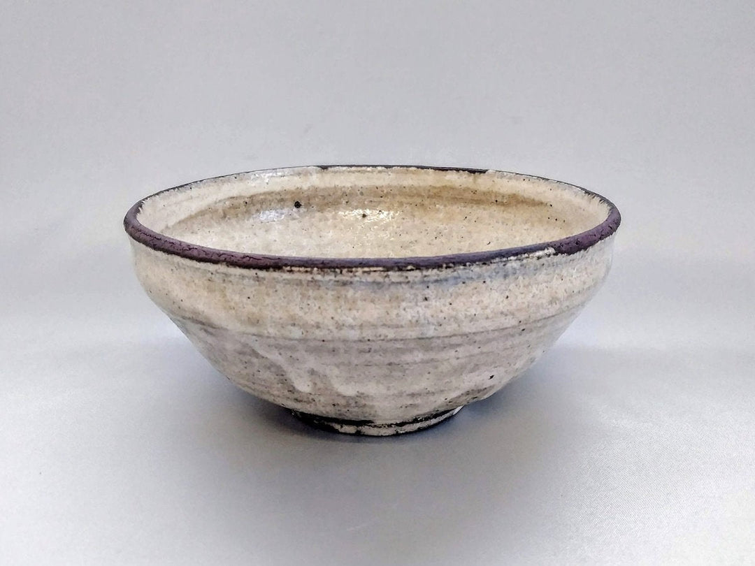 White Slip Ash Glazed Medium Bowl - Crafted By Seiji Okuda