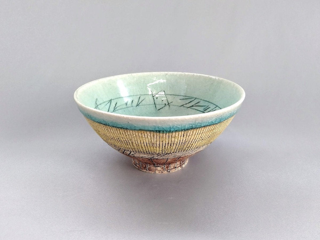 Japanese Rice Bowl Asia Blue and White - Crafted By Kakurin Kiln