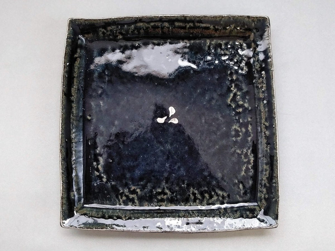 LapisLazuli Silver 7-Sun Square Plate - Crafted By Masaaki Hibino