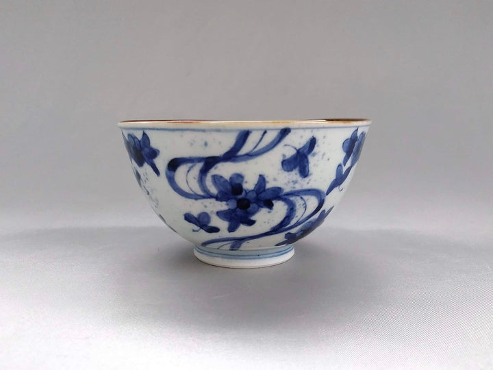 Large Underglazed Flowing water Rice Bowl - Crafted By Kanemon Kiln