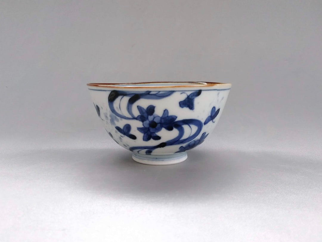 Small Rice Bowl with Underglazed water - Crafted By Kanemon Kiln