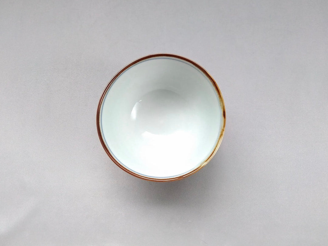 Small Rice Bowl with Underglazed water - Crafted By Kanemon Kiln