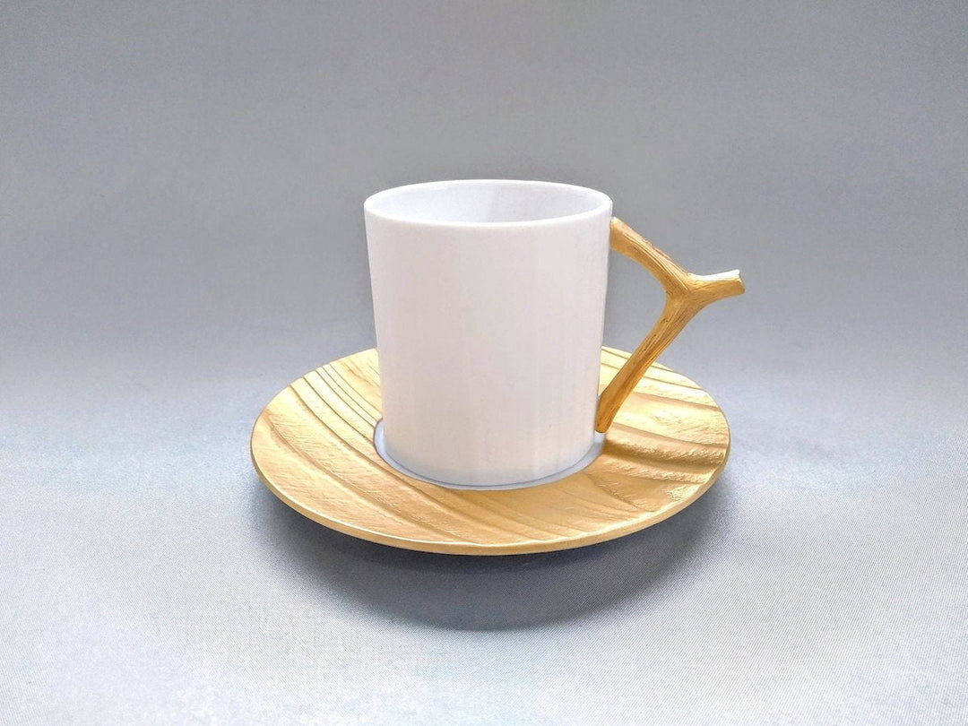 Wood grain Coffee C/S Gold - Crafted By Yamahira Kiln