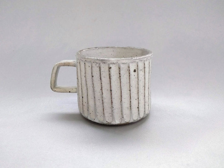 White Slip Wood Square Mug - Crafted By Hyozan Kiln