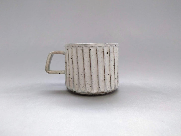 White Slip Wood Square Mug - Crafted By Hyozan Kiln