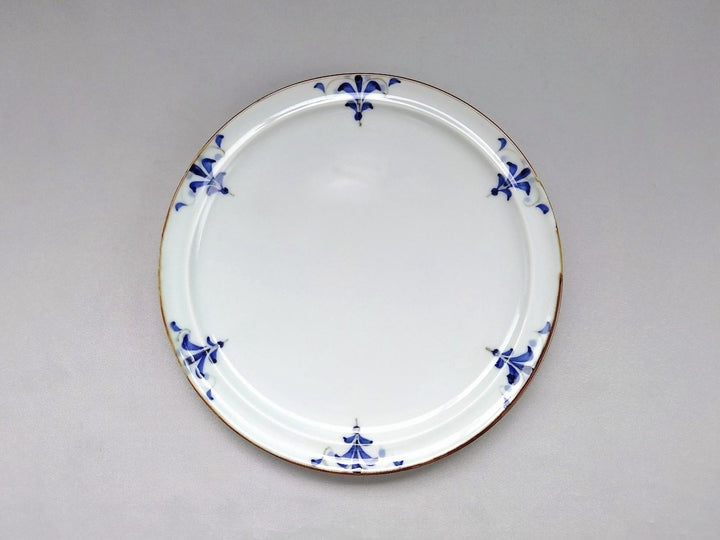 Rim Round Plate 7-Sun Plate Leaves - Crafted By Koyo Kiln