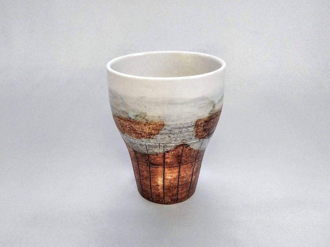 Shirakake free Cup - Crafted By Kakurin KilnSizeAs each piece is handmade, slight variations may occur. 
<br>Thank you for your understanding.