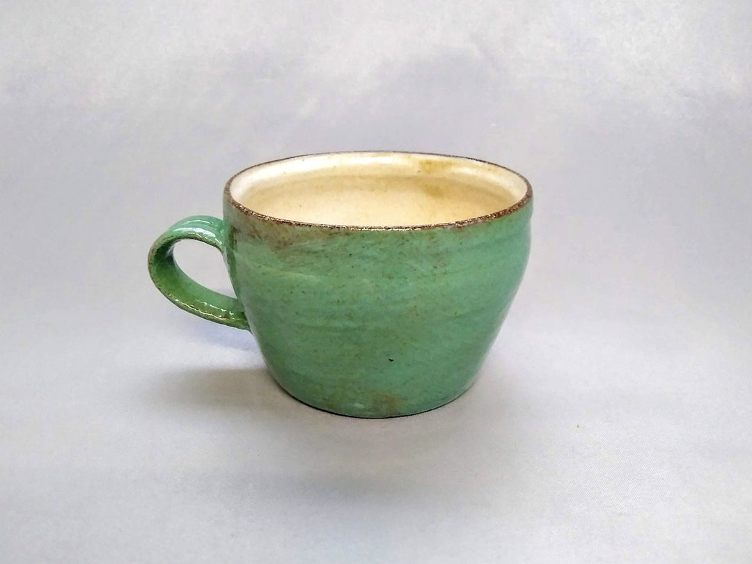 Painted Slip Mug Green - Crafted By Takuya Ohara