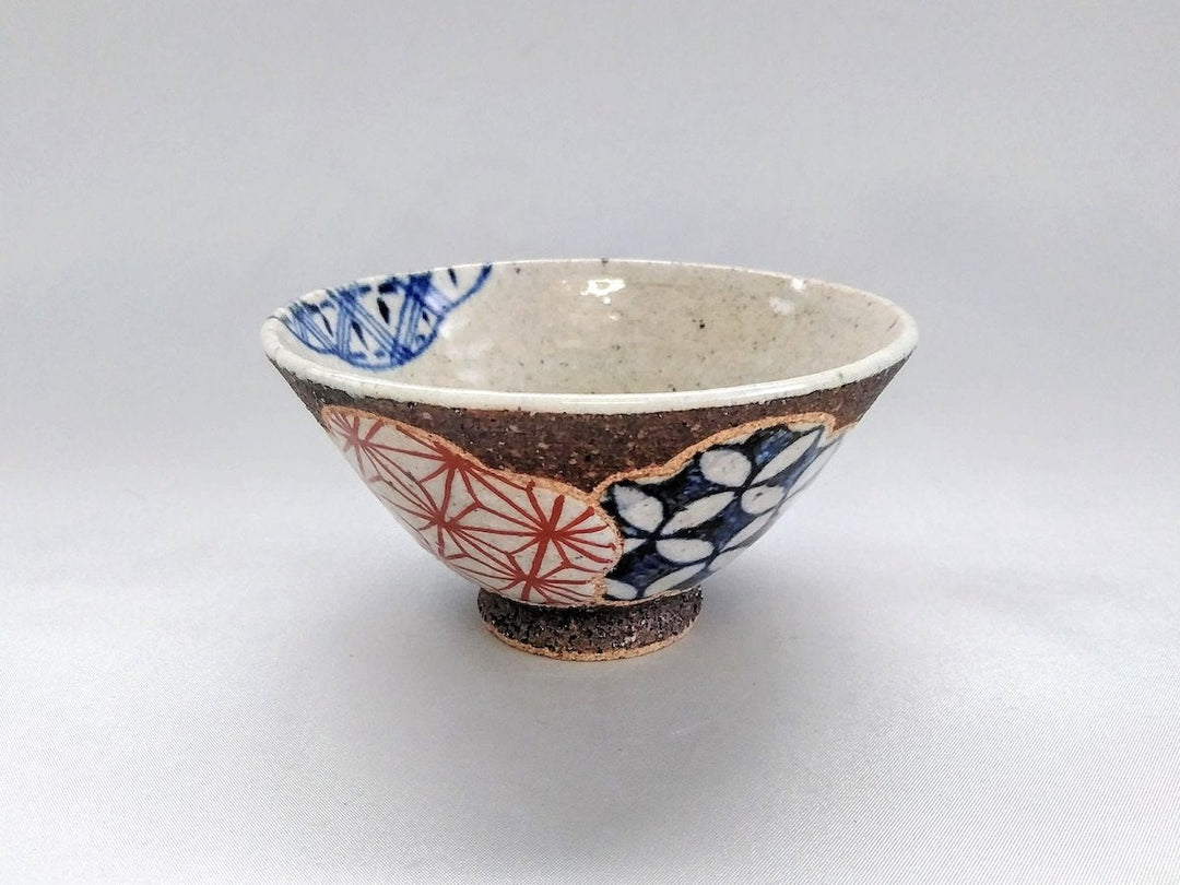 Plum Pattern Flat Rice Bowl Red - Crafted By Kosai Kiln