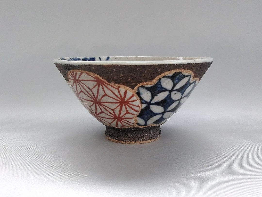 Plum Pattern Flat Rice Bowl Red - Crafted By Kosai Kiln