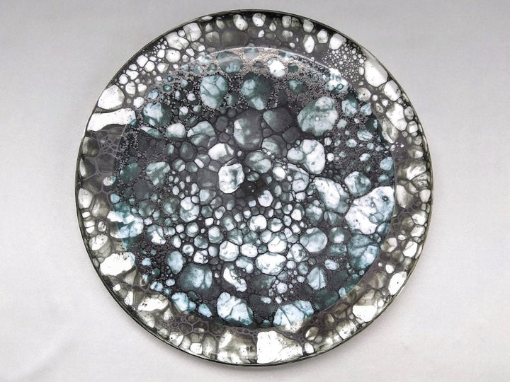 Foam frame Round Plate 26cm Black - Crafted By Yamahira Kiln