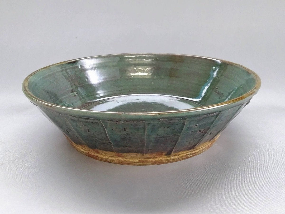 Blue rust Glazed Sogi 7-Sun Shallow Bowl - Crafted By Shinji Akane