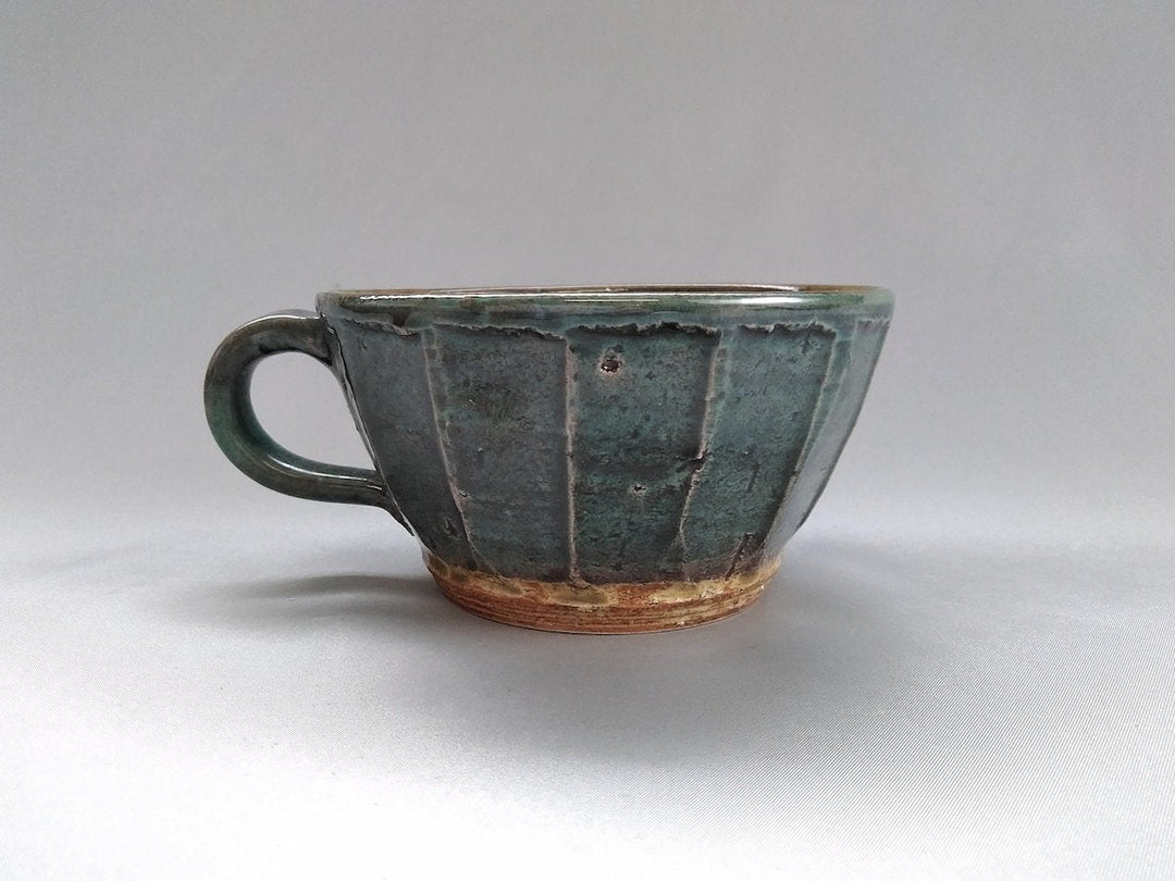 Blue rust Glazed sogi Soup Cup - Crafted By Shinji Akane