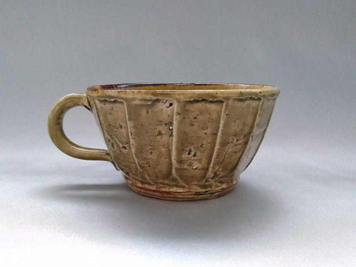 Yellow Ash Glazed Sogi Soup Cup - Crafted By Shinji Akane